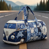 Borsa da viaggio trapuntata – Indaco