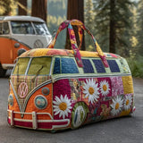 Borsa da viaggio trapuntata – Fantasia floreale