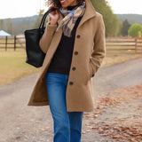 Rosa | Cappotto con un bottone