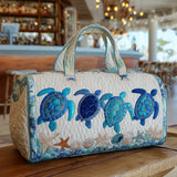 Borsa da viaggio trapuntata – Tartaruga marina