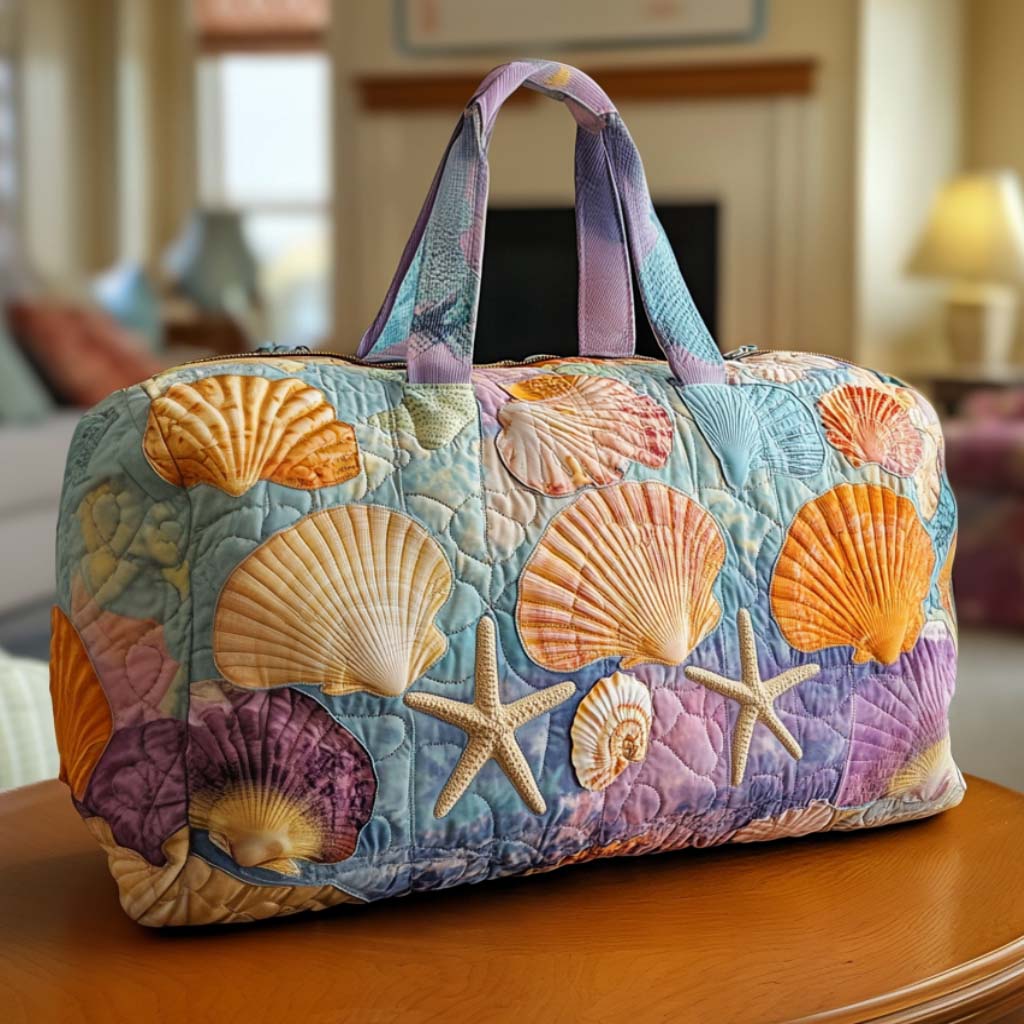 Borsa da viaggio trapuntata – Conchiglie