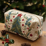 Beauty case trapuntato con ghirlanda di stelle NCU0PT9192