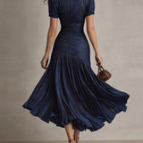 Lena | Abito lungo in chiffon vintage elegante