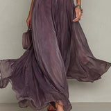 Mia | Abito lungo in chiffon vintage elegante