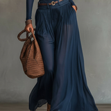 Giovanna | Top off-shoulder e gonna blu navy