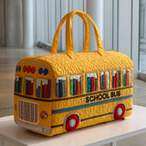 Borsa da viaggio trapuntata – Scuolabus giallo