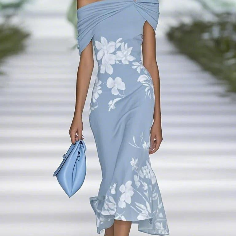 Emilia | Abito elegante con stampa floreale