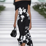 Emilia | Abito elegante con stampa floreale
