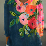 Samira | Blusa artistica stampata