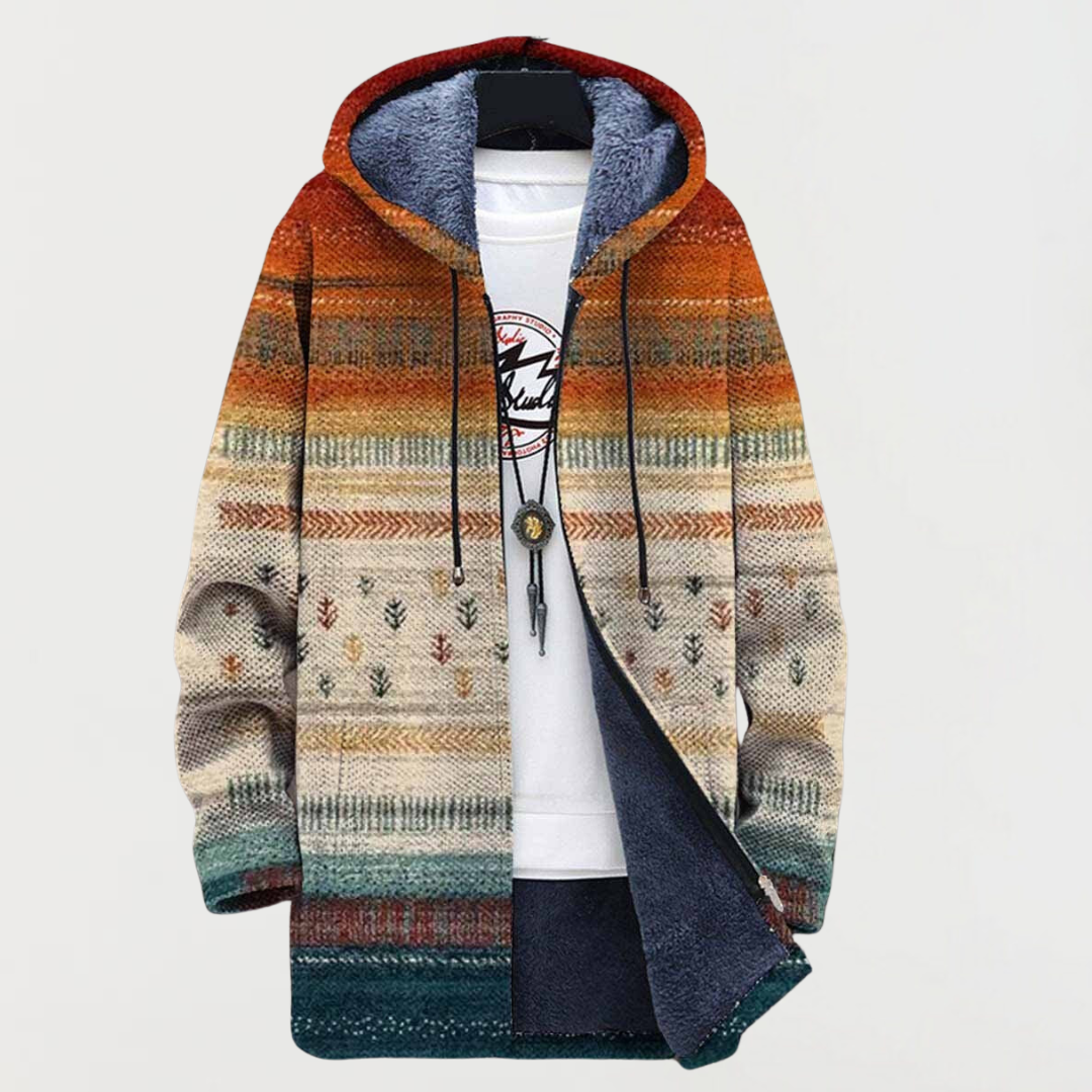 Francesca | Cappotto autunnale a righe — 1