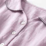 Frida | Abito elegante in cotone e lino a mezze maniche
