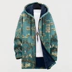 Giulia | Cappotto con fantasia floreale artistica — 1