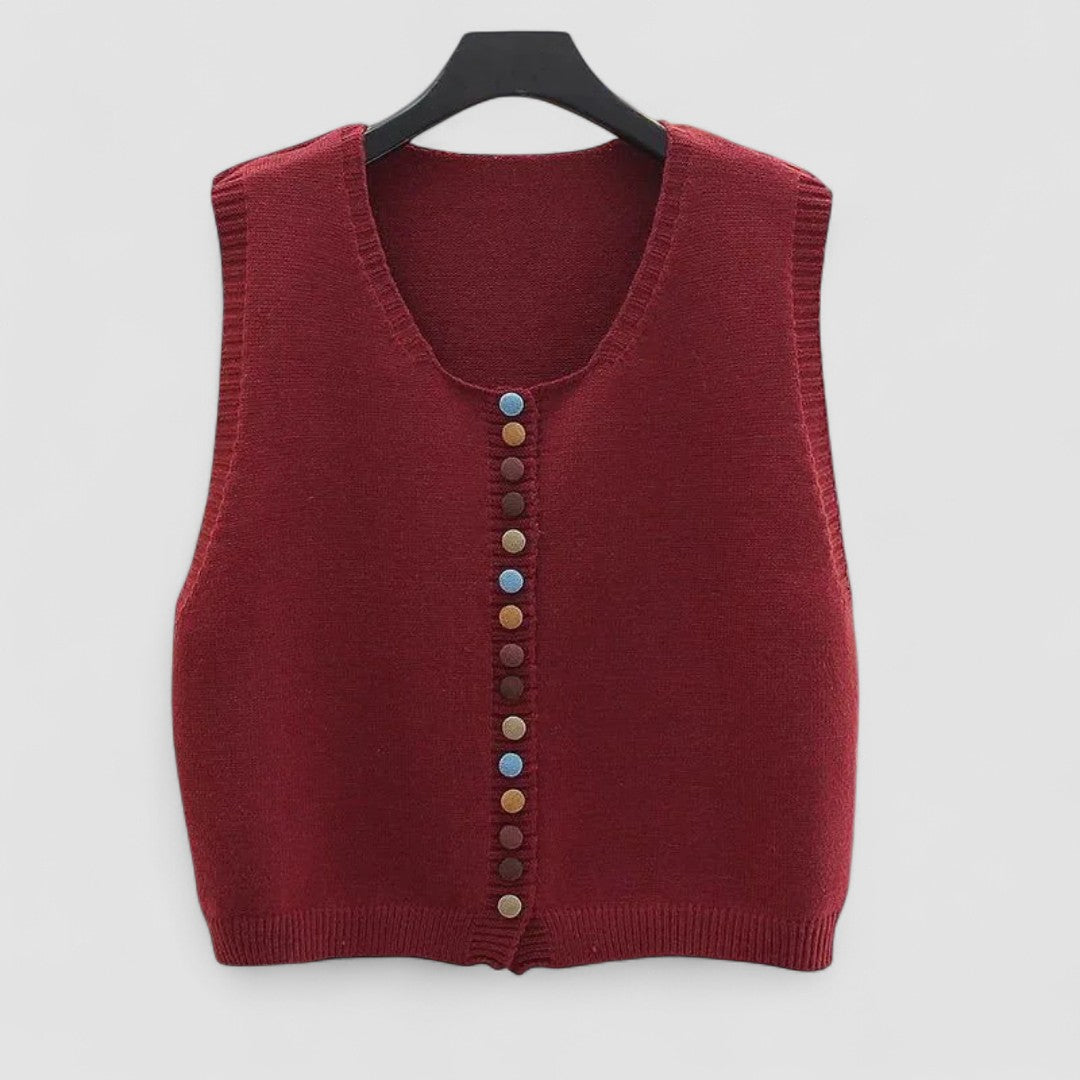 Maribela – Gilet in maglia con bottoni — 1