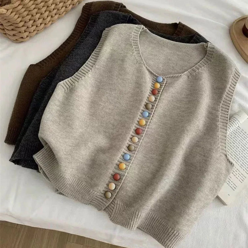 Maribela – Gilet in maglia con bottoni — 2