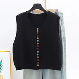 Maribela – Gilet in maglia con bottoni — 7
