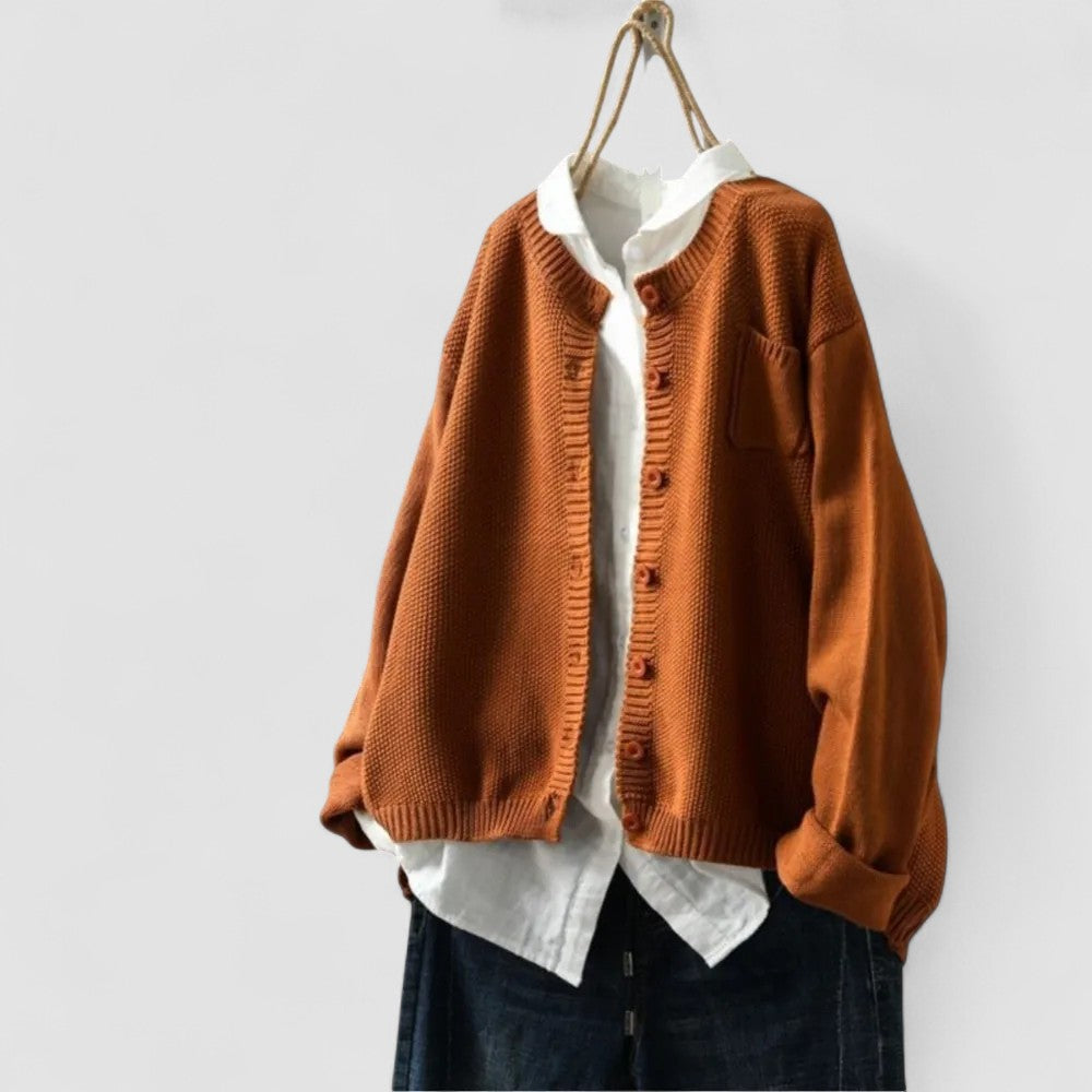 Marlene – Cardigan in lino — 1