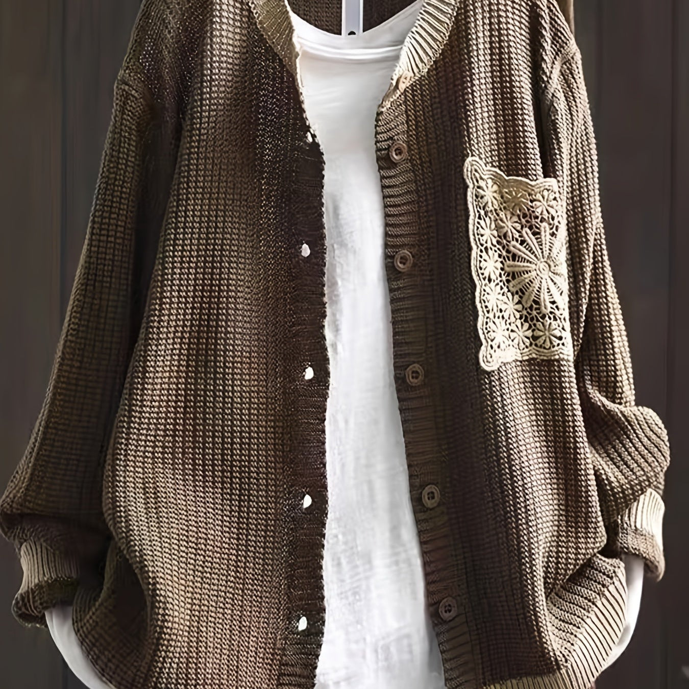 Marcelina – Cappotto in maglia con tasche — 2