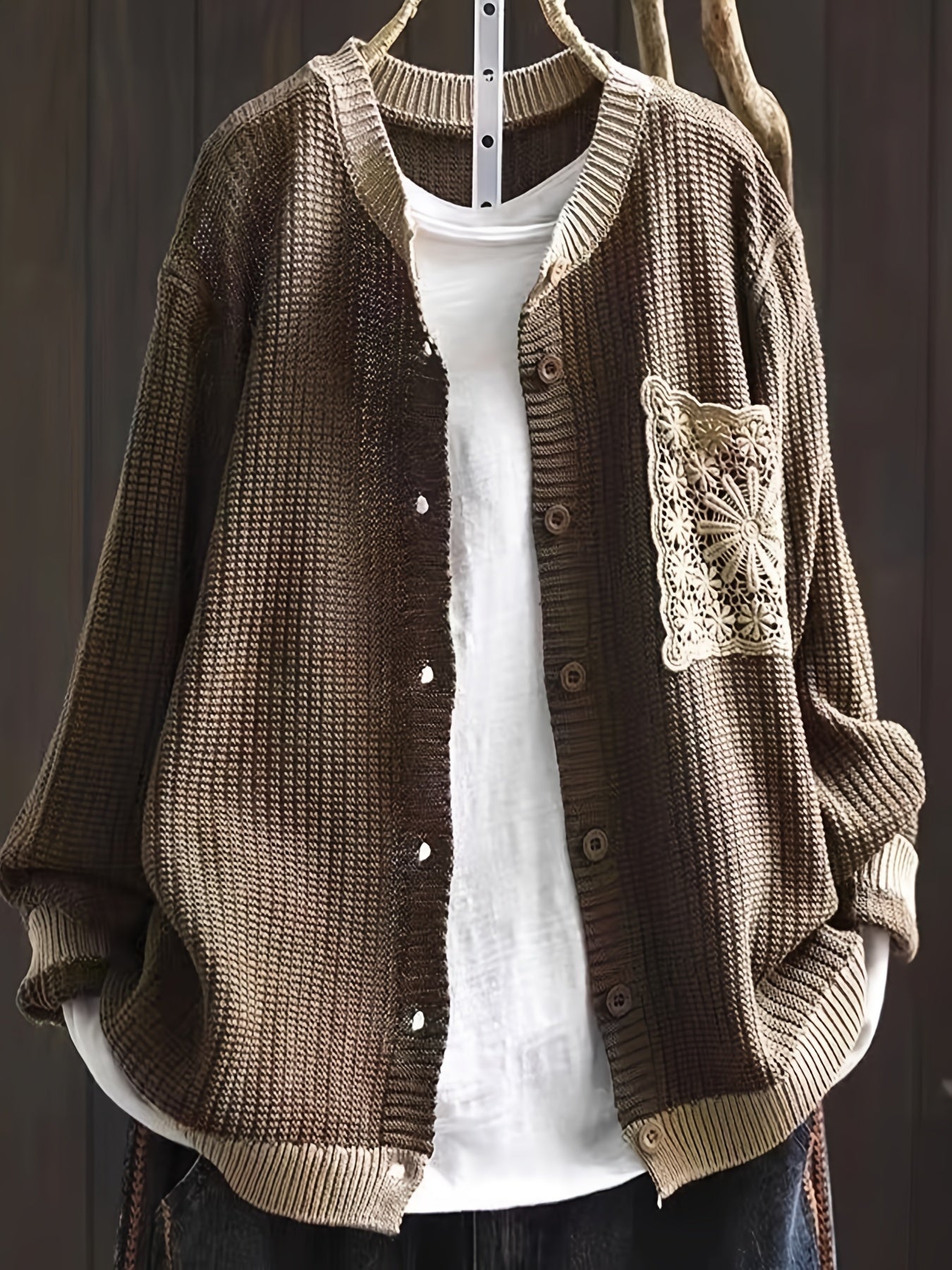 Marcelina – Cappotto in maglia con tasche — 2