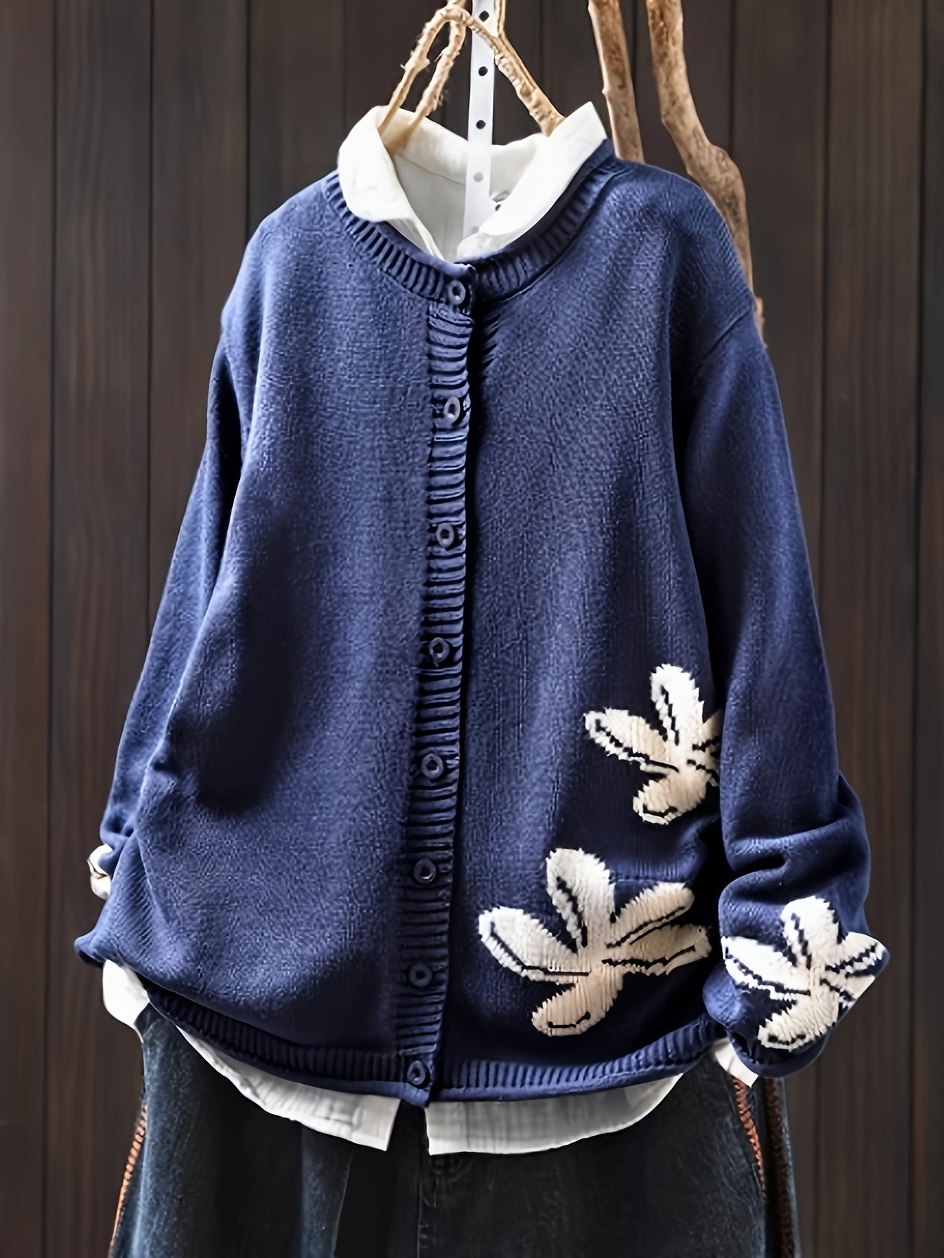 Safira – Cardigan con fantasia floreale — 2