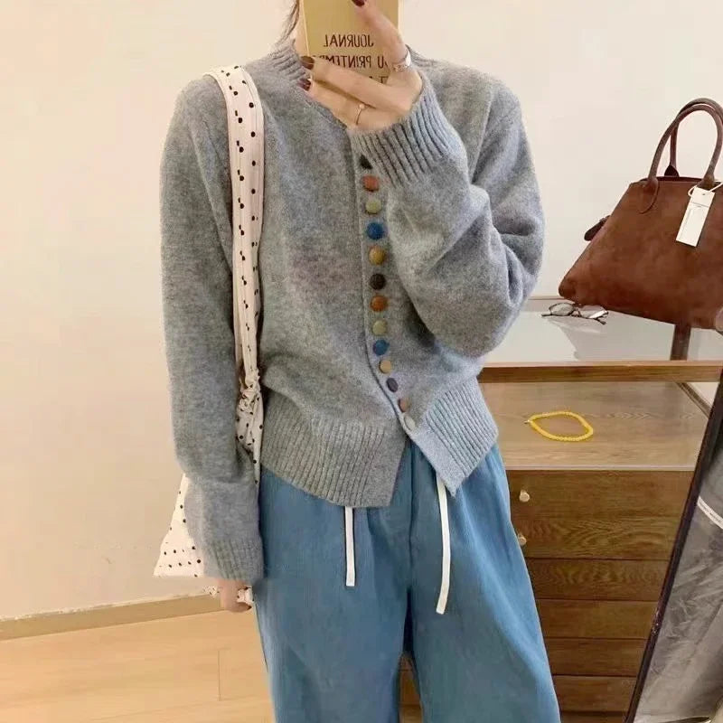 Celeste – Cardigan in maglia fine — 8