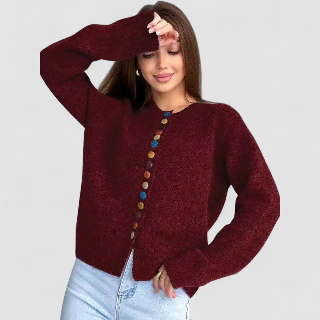 Nicole – Cardigan con dettagli bottoni — 1