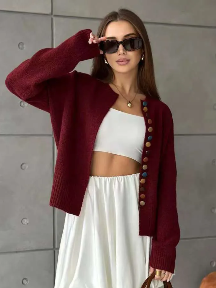 Nicole – Cardigan con dettagli bottoni — 3