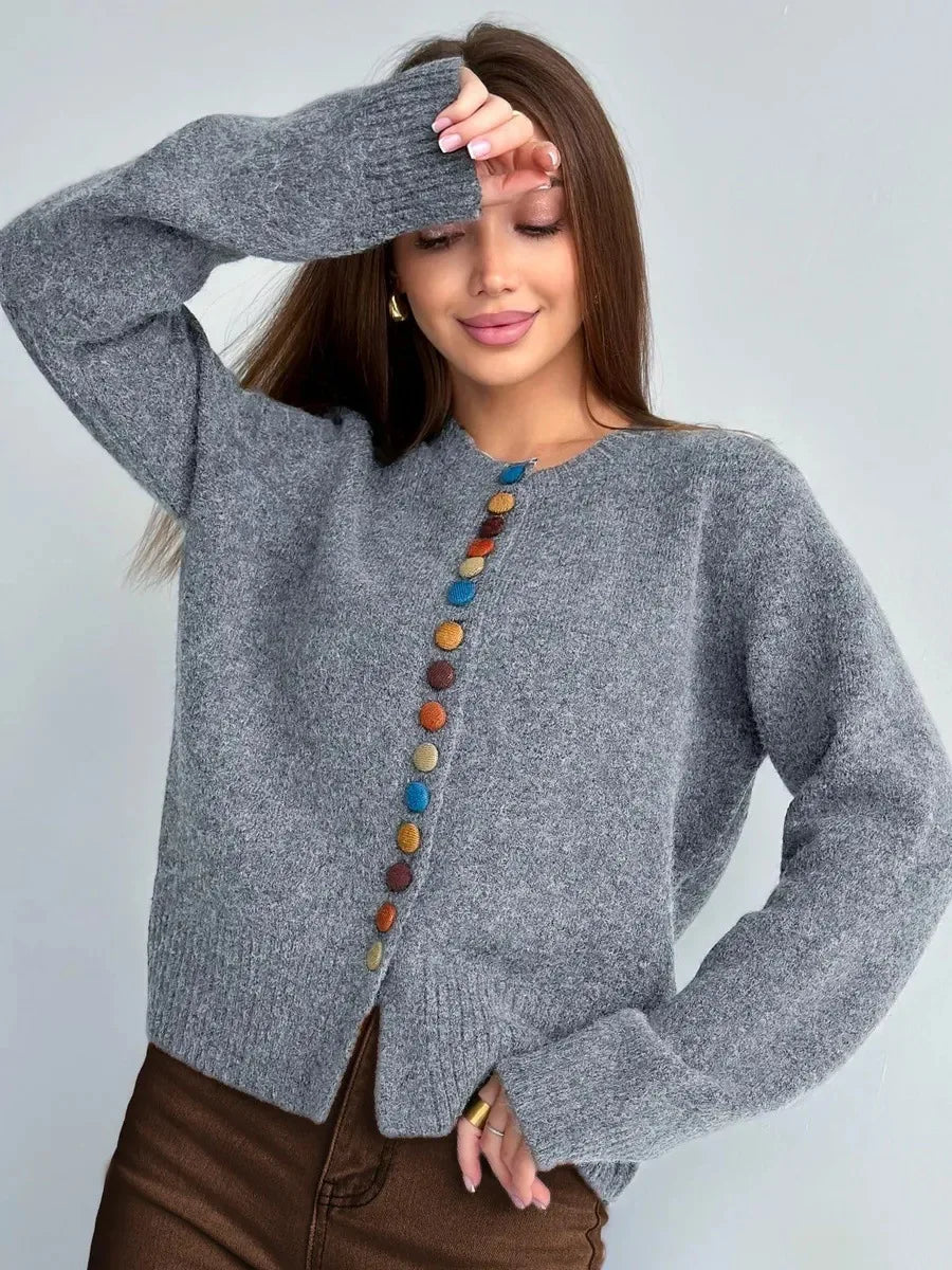 Nicole – Cardigan con dettagli bottoni — 5