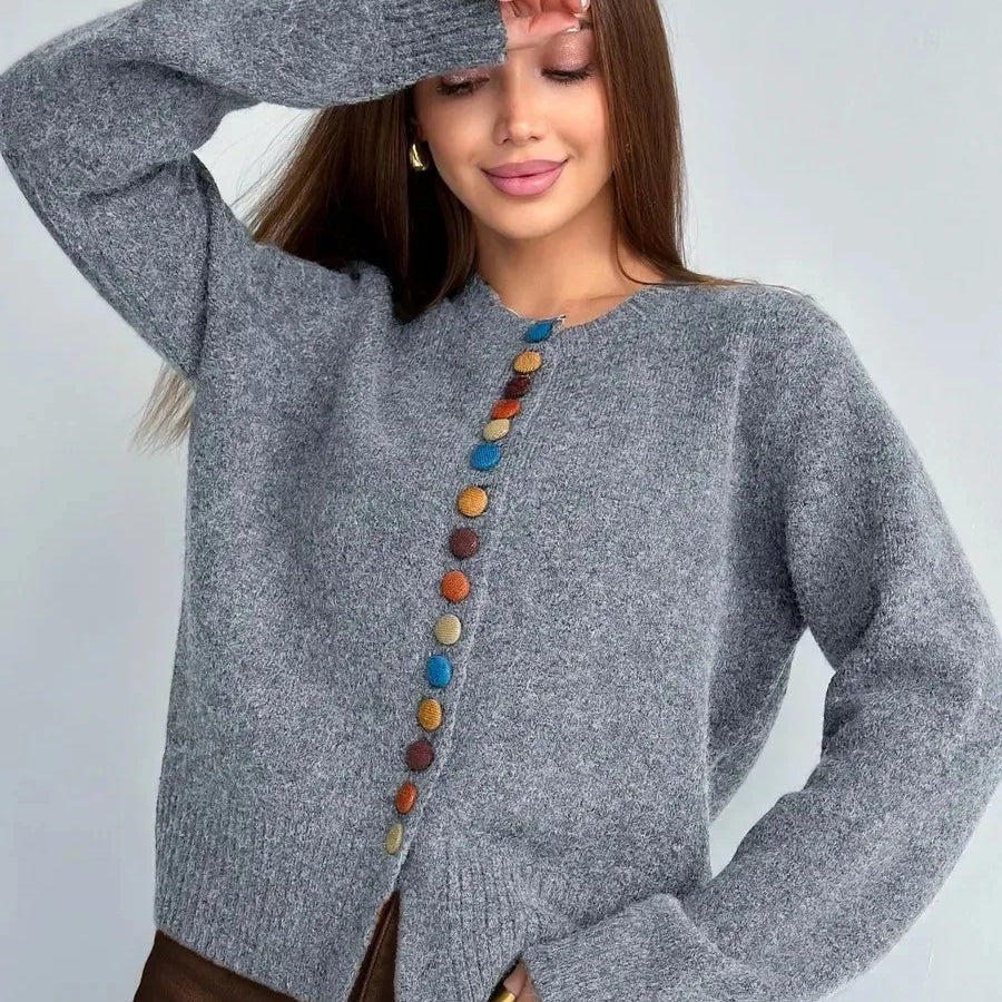Nicole – Cardigan con dettagli bottoni — 5