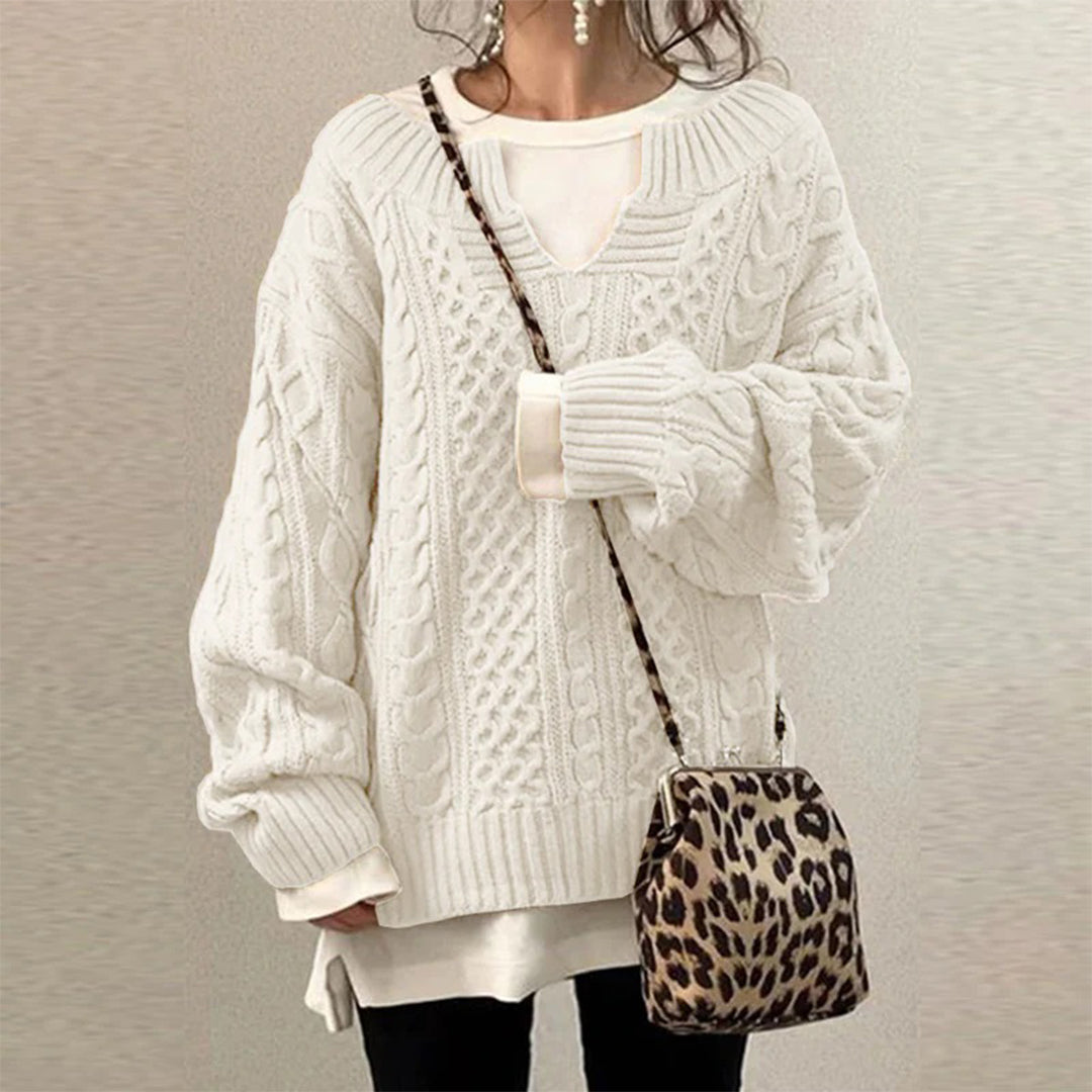 Stacy | Maglione oversize lavorato a maglia — 1