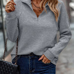 Vilja | Pullover con zip corta — 10