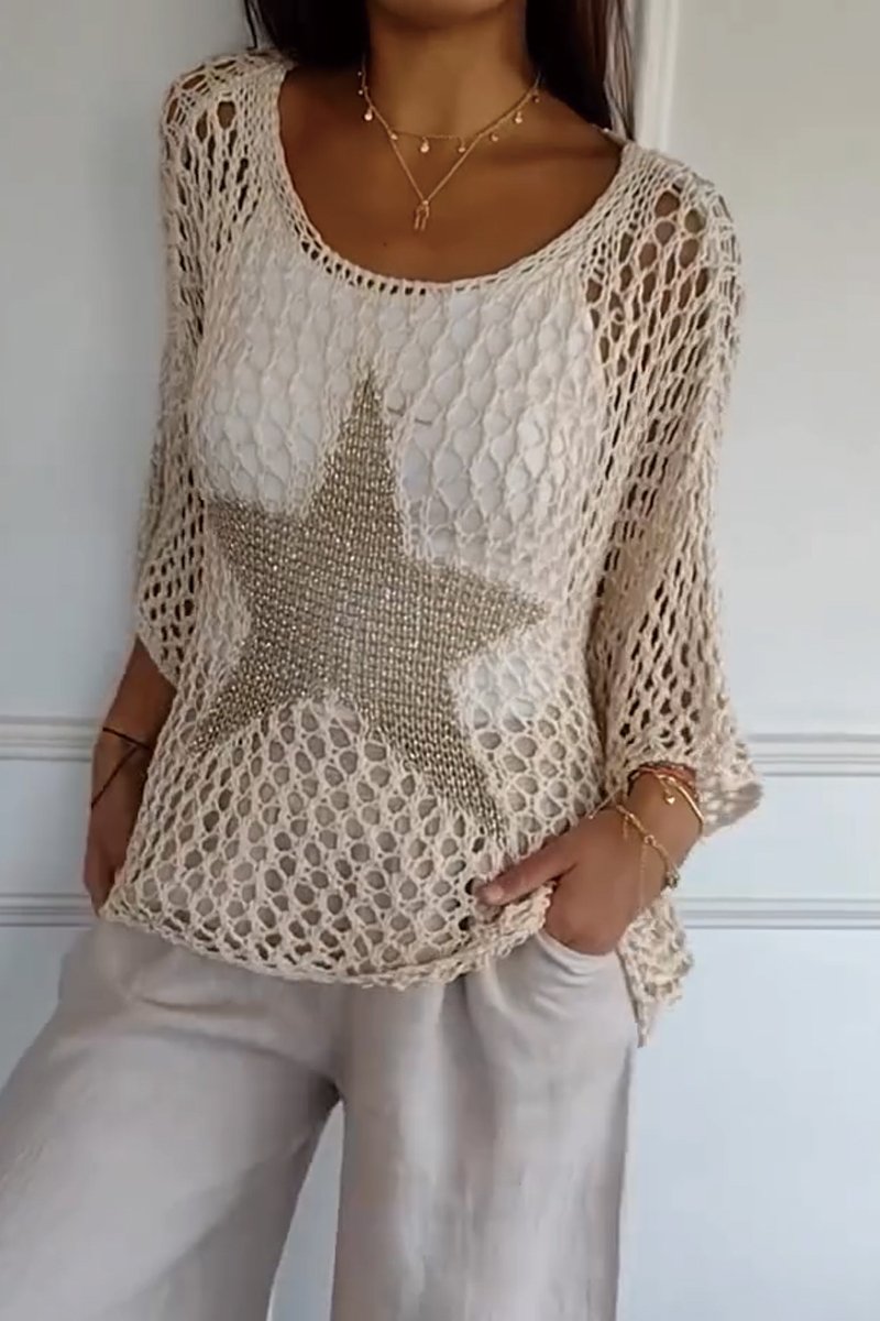 Larissa | Elegante maglione lavorato a maglia con stella — 2