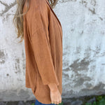 Cardigan in lino con volant — 4
