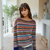 Manonin | Maglione a righe casual e accogliente — 1