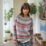 Manonin | Maglione a righe casual e accogliente — 2