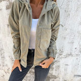 Danna | Giacca in velluto a coste con cappuccio e zip — 3