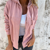Danna | Giacca in velluto a coste con cappuccio e zip — 4
