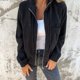 Danna | Giacca in velluto a coste con cappuccio e zip — 5