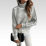 Elle | Comodo maglione a collo alto da donna — 1