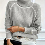 Elle | Comodo maglione a collo alto da donna — 3