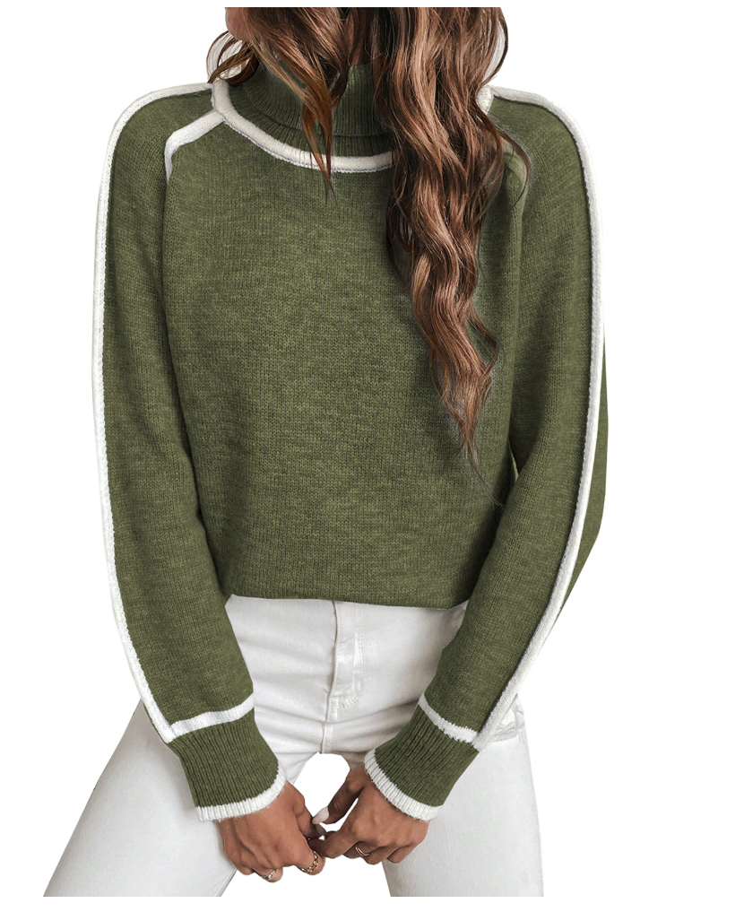 Elle | Comodo maglione a collo alto da donna — 4