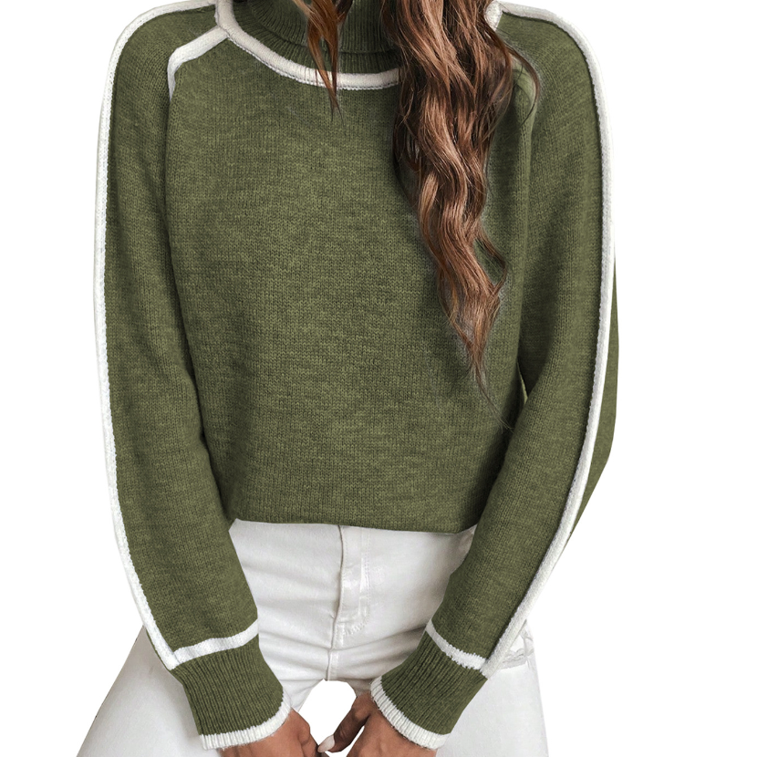 Elle | Comodo maglione a collo alto da donna — 4