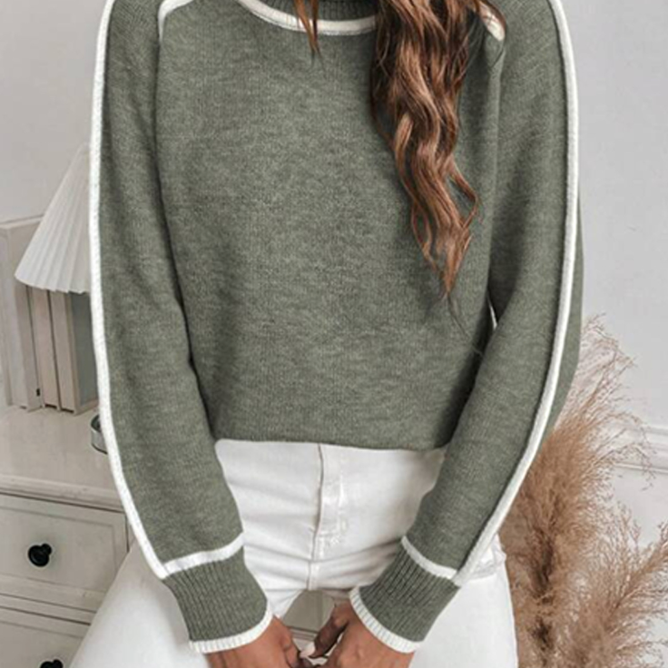 Elle | Comodo maglione a collo alto da donna — 5