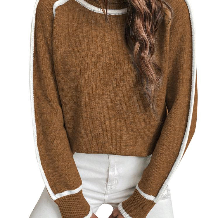 Elle | Comodo maglione a collo alto da donna — 6