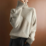 Marcelle | Maglione dolcevita a maglia grossa — 4