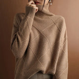 Marcelle | Maglione dolcevita a maglia grossa — 7