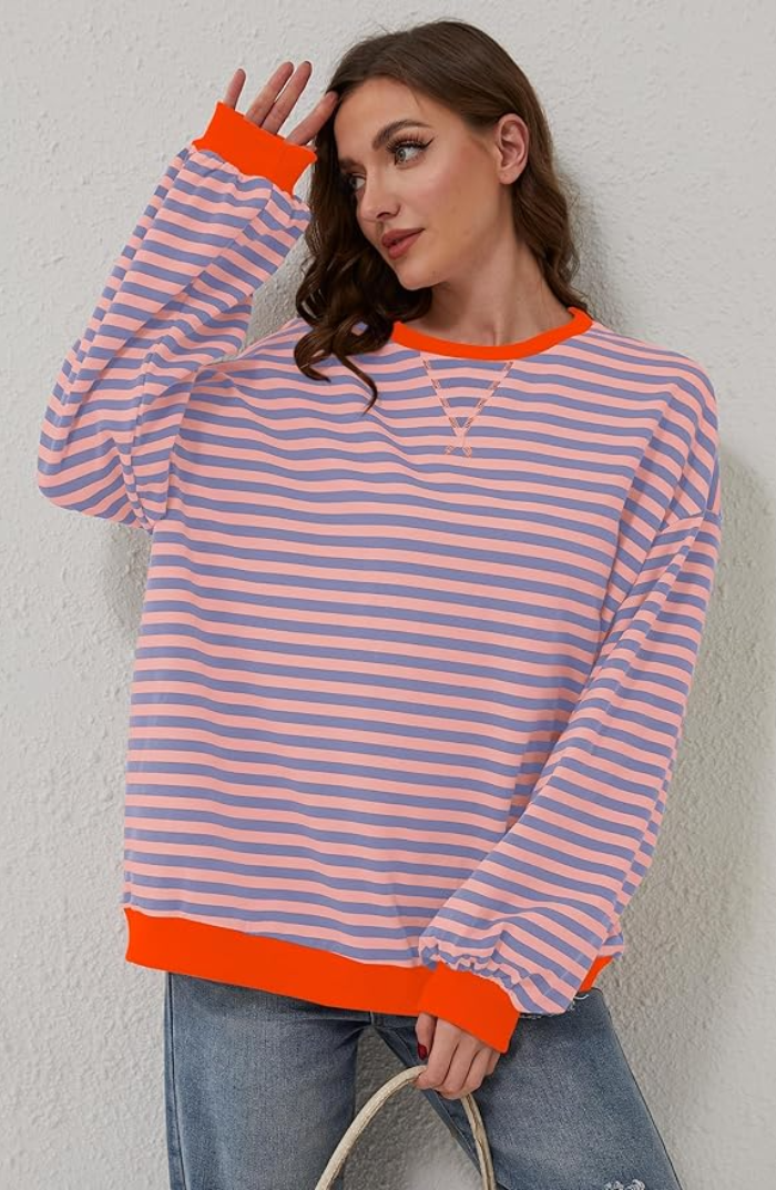 Mana | Maglione oversize a righe — 3