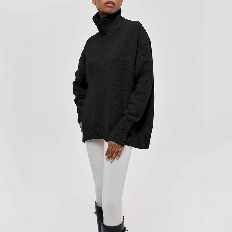 Amelia | Elegante maglione a collo alto lavorato a maglia — 10