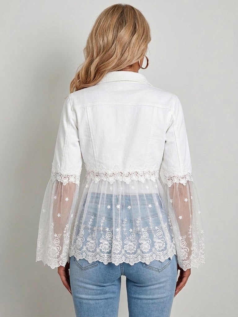 Maja | Giacca con inserti in pizzo — 2