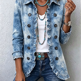 Käthe | Giacca boho vintage con sfumature botaniche e volant — 1