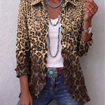 Clara | Giacca con volant con stampa leopardata — 1
